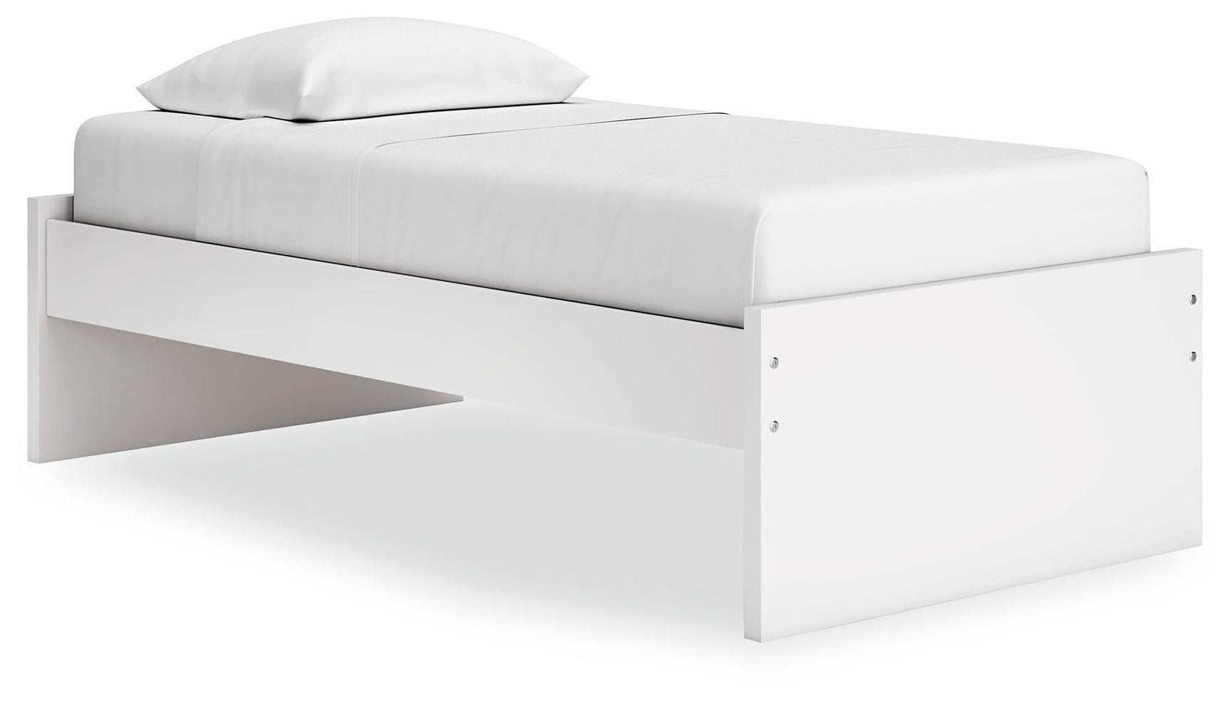 Onita White Twin Platform Bed - Ella Furniture