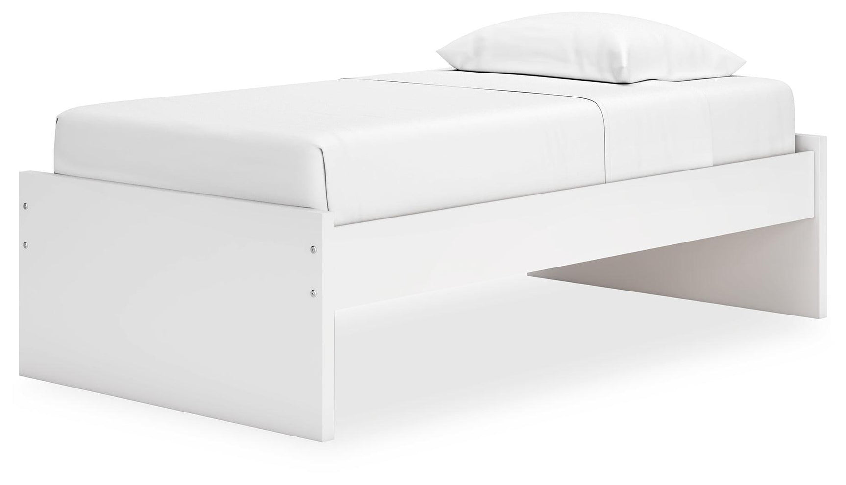 Onita White Twin Platform Bed - Ella Furniture