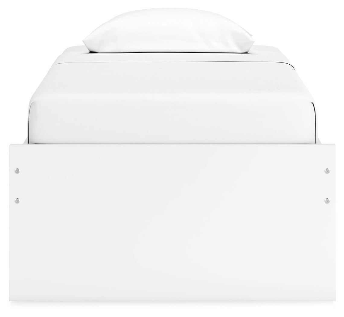 Onita White Twin Platform Bed - Ella Furniture