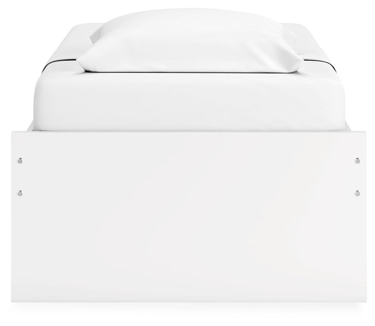 Onita White Twin Platform Bed - Ella Furniture
