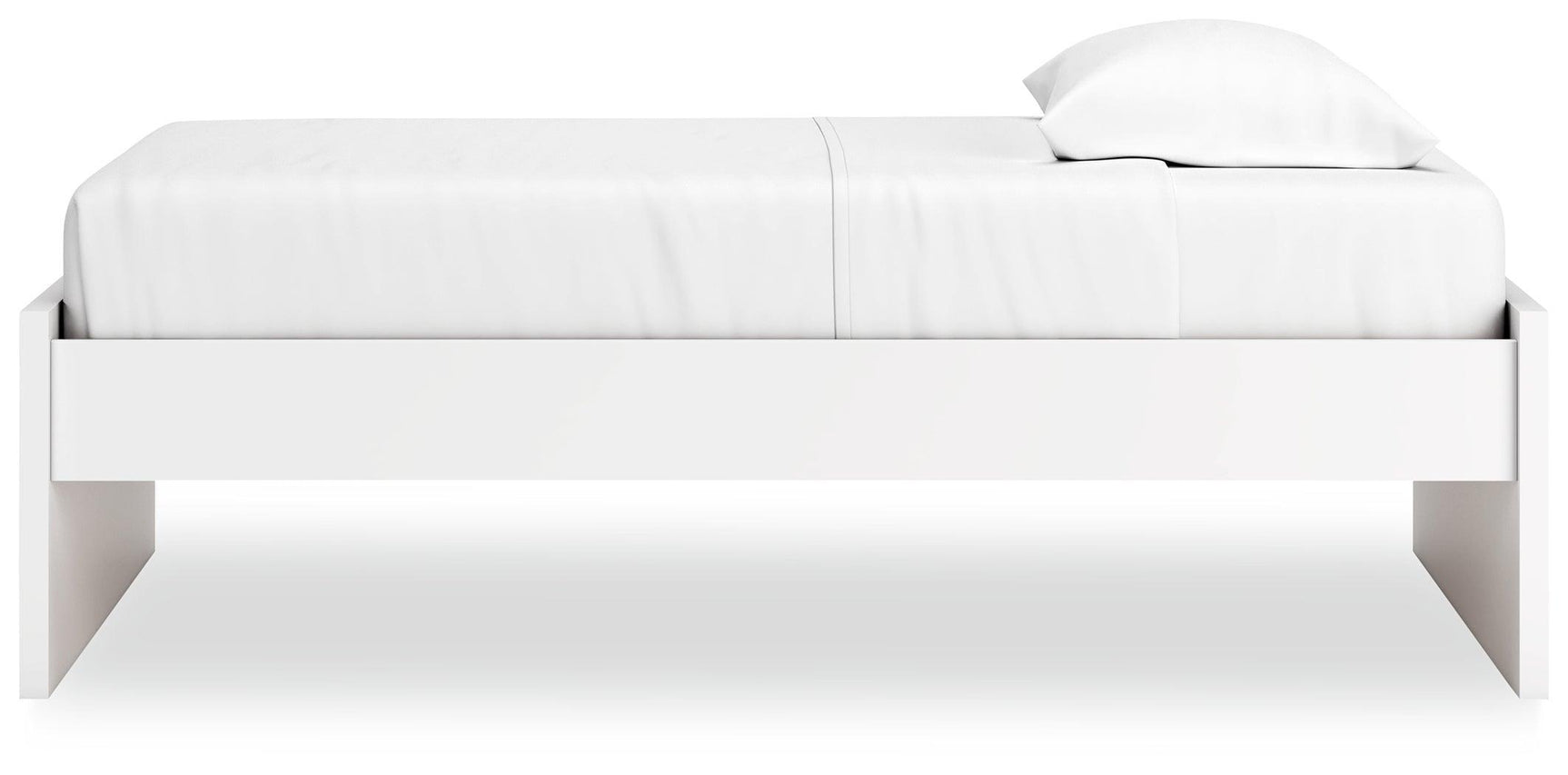 Onita White Twin Platform Bed - Ella Furniture