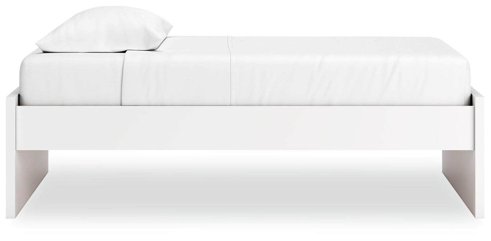 Onita White Twin Platform Bed - Ella Furniture