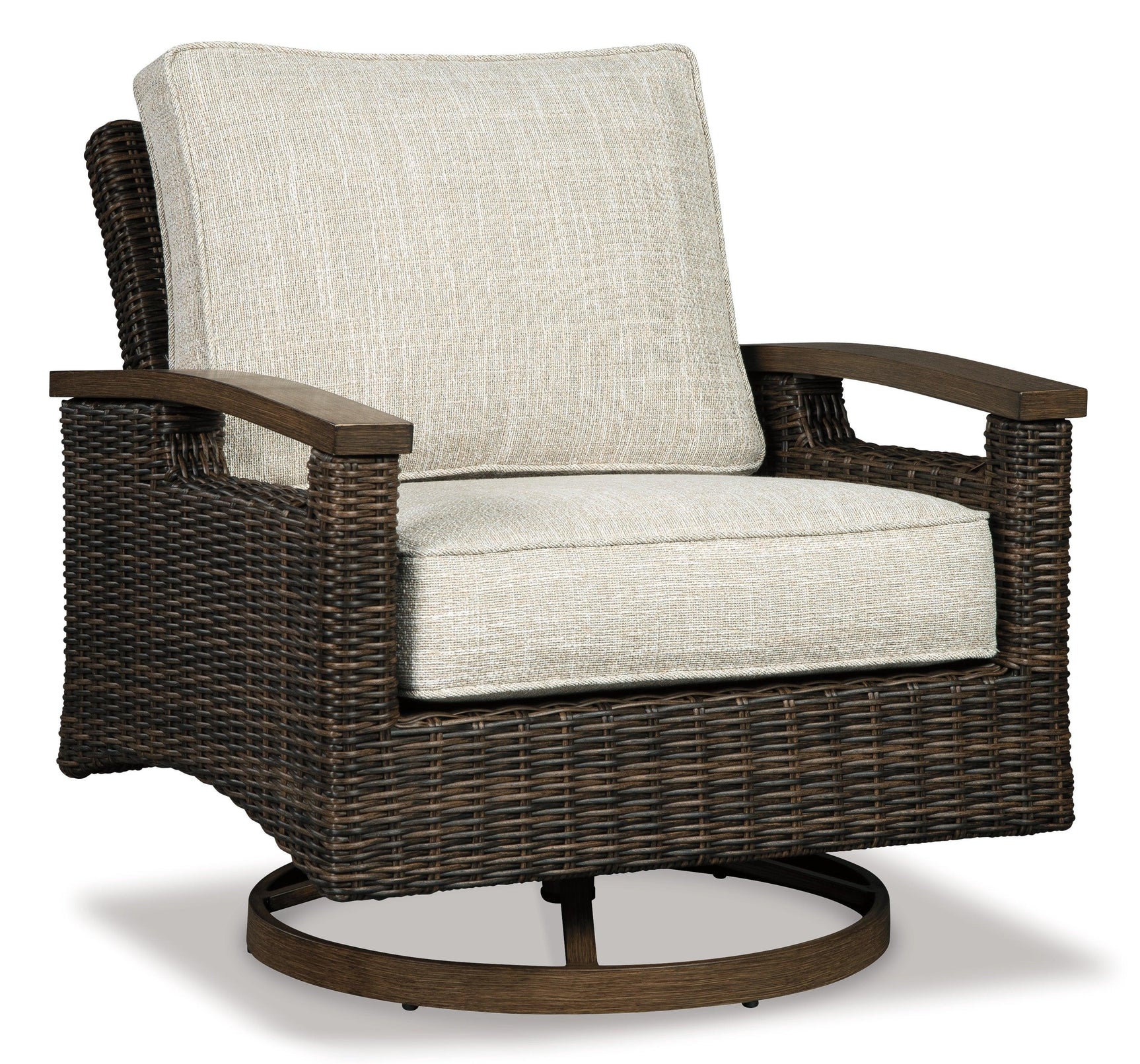 Paradise Medium Brown Trail Outdoor Sofa With 2 Lounge Chairs - Ella Furniture