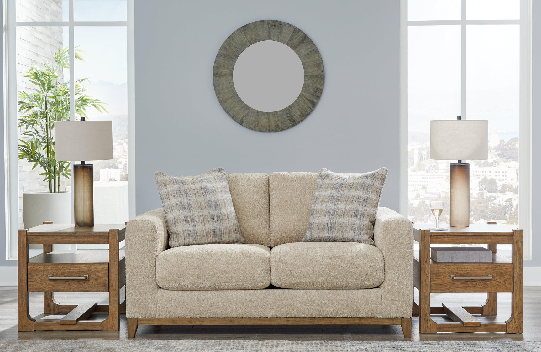 Parklynn Desert Sofa, Loveseat, Chair And Ottoman - Ella Furniture