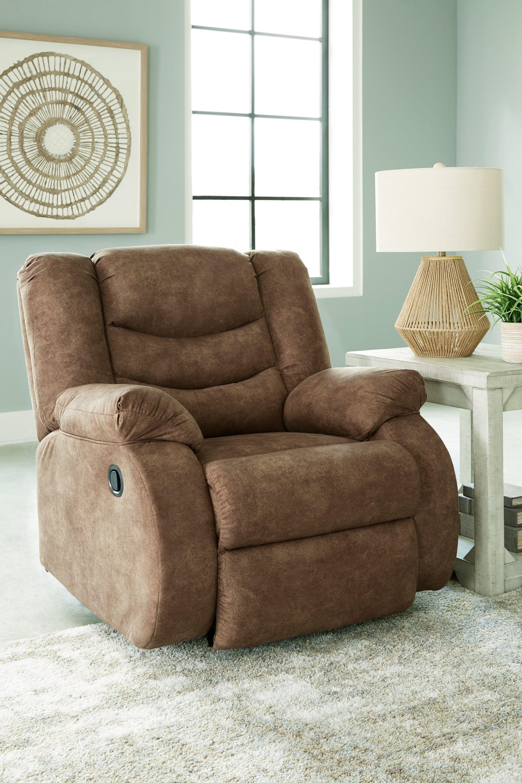 Partymate Brindle 2-Piece Sectional With Recliner - Ella Furniture