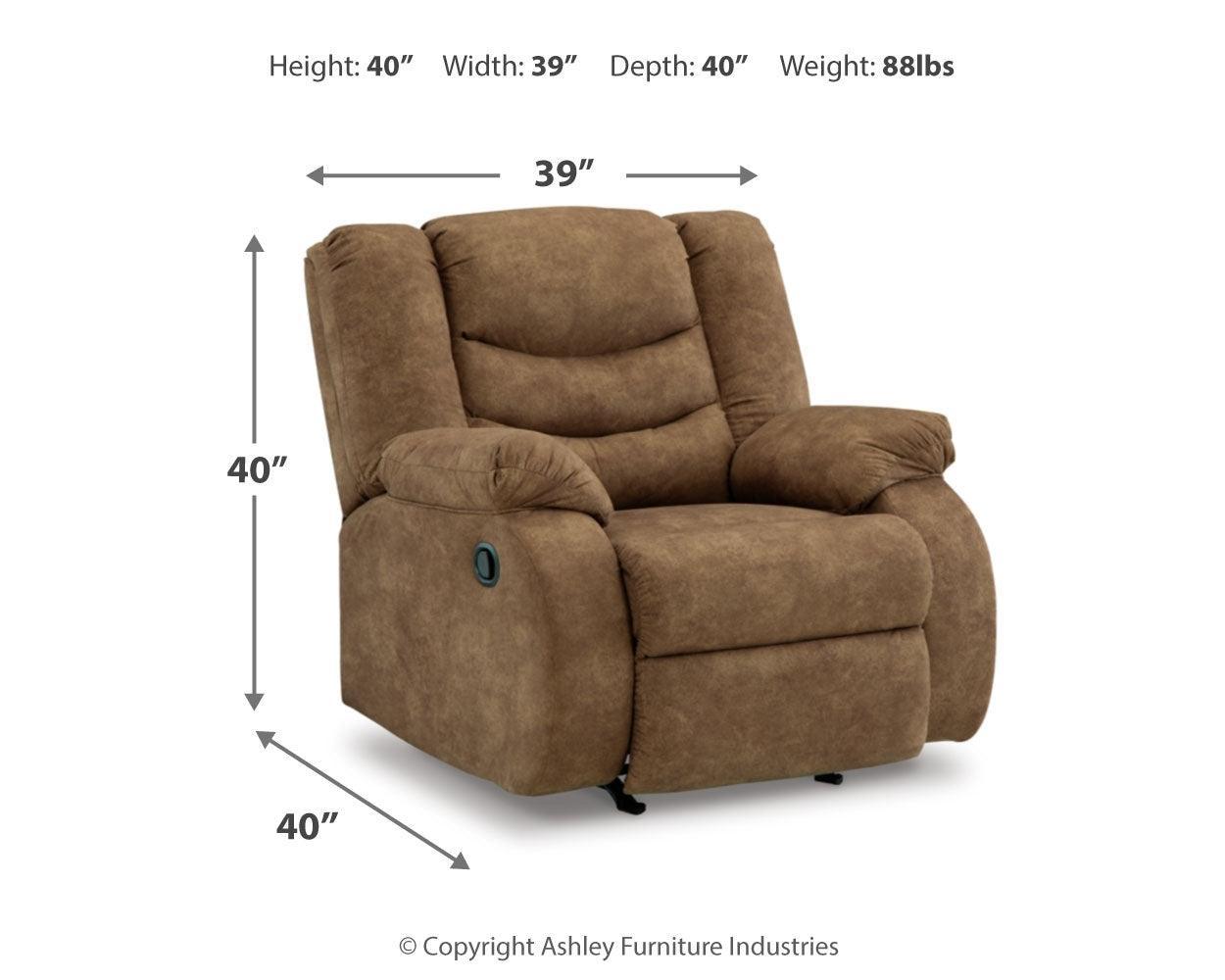 Partymate Brindle 2-Piece Sectional With Recliner PKG015102 - 36902S2 | 3690225 - Ella Furniture