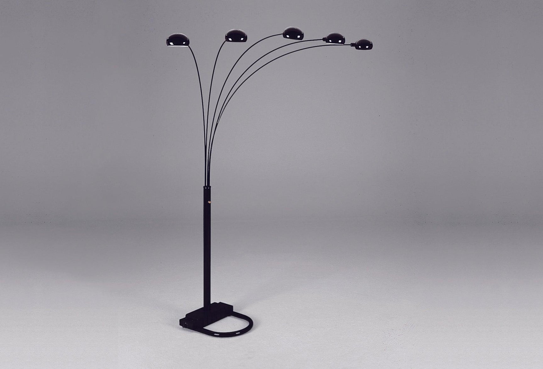 Peacock black Metal Shade Floor Lamp 82"H - Ella Furniture
