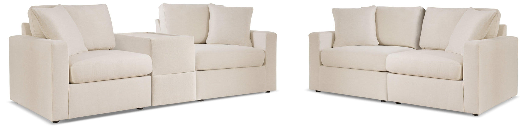 Pillar Oyster Peak Sofa and Loveseat - Ella Furniture