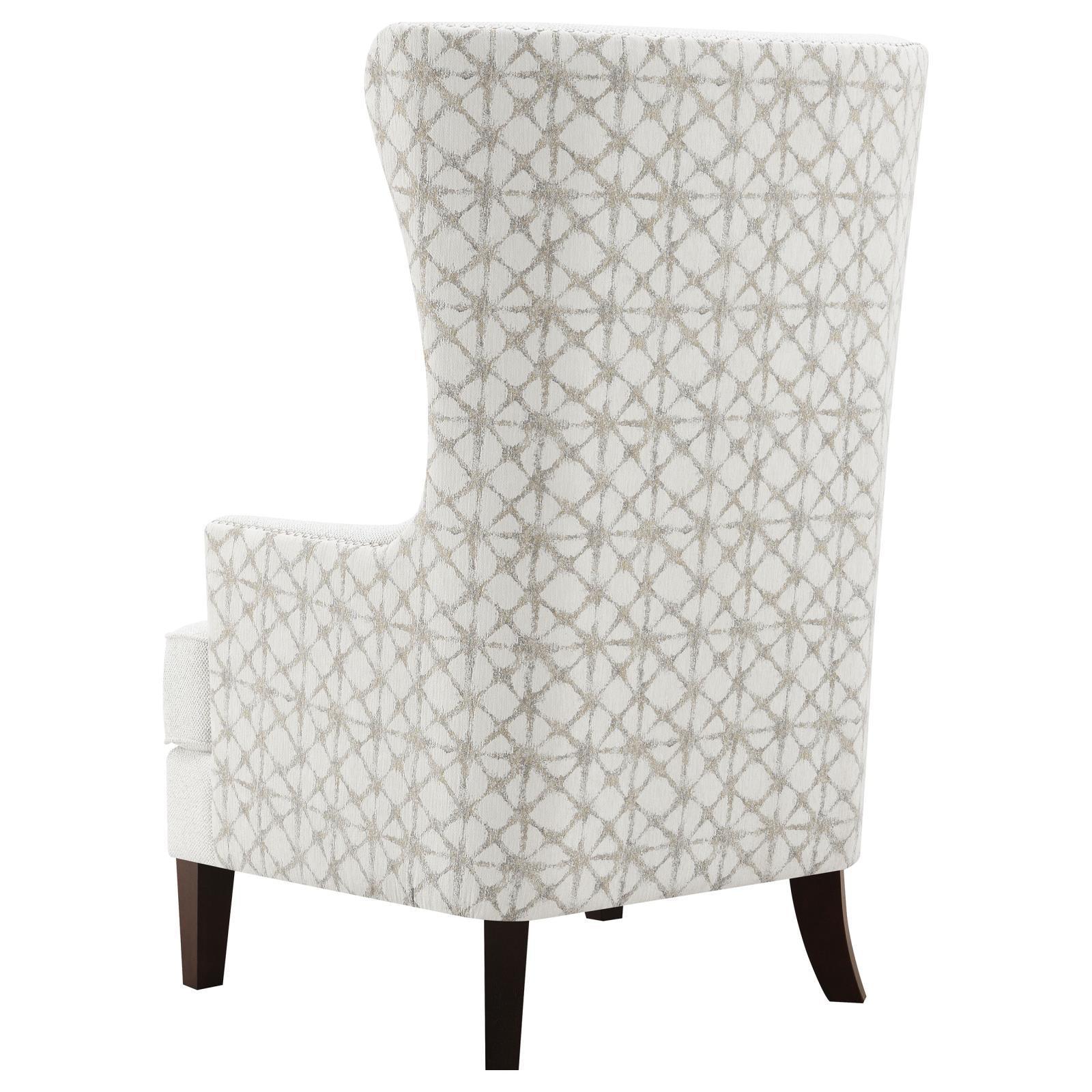 Pippin Upholstered Wingback Accent Chair Latte 904066 - Ella Furniture