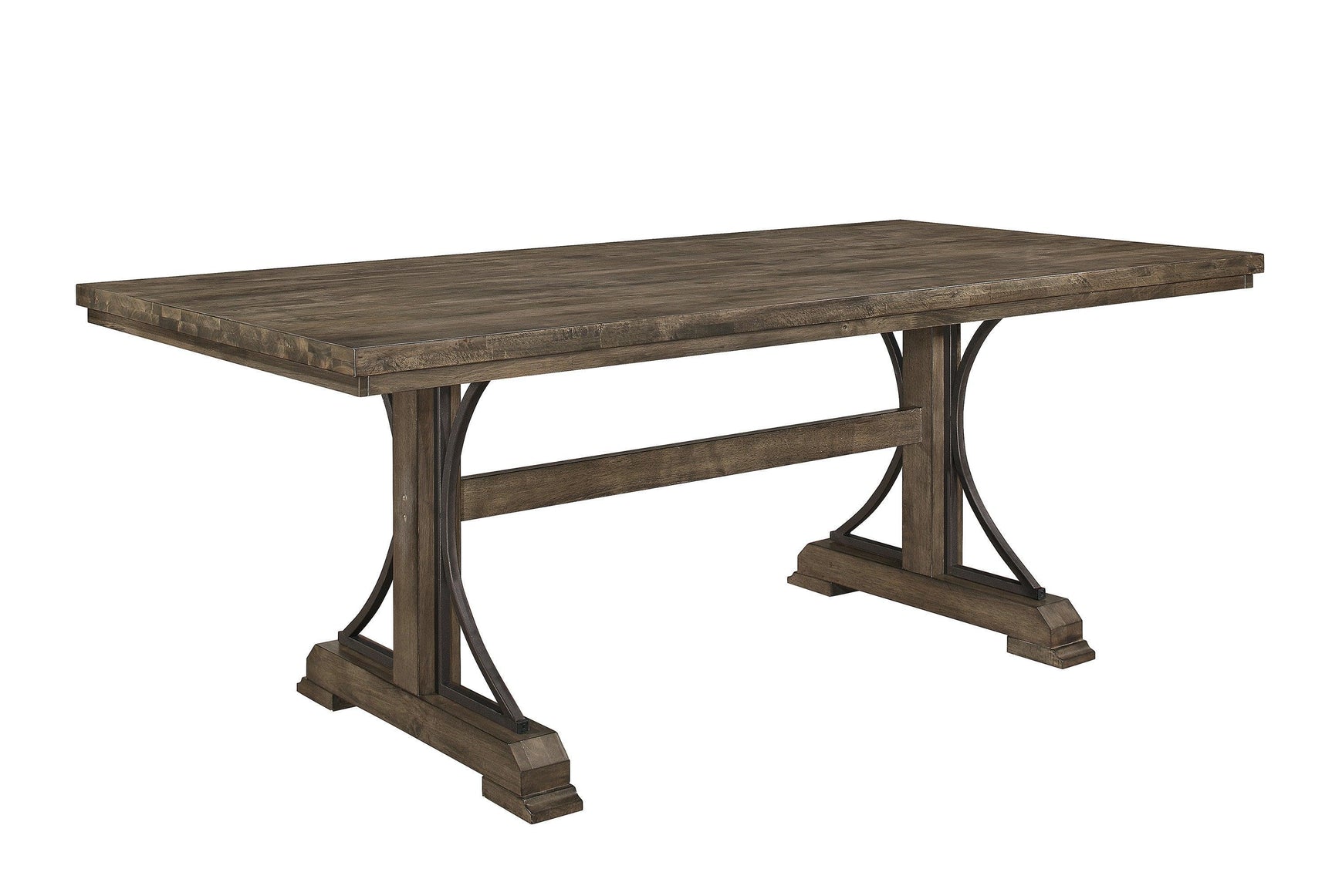 Quincy Grayish Brown Traditional Wood And Veneers Dining Room Set - Ella Furniture