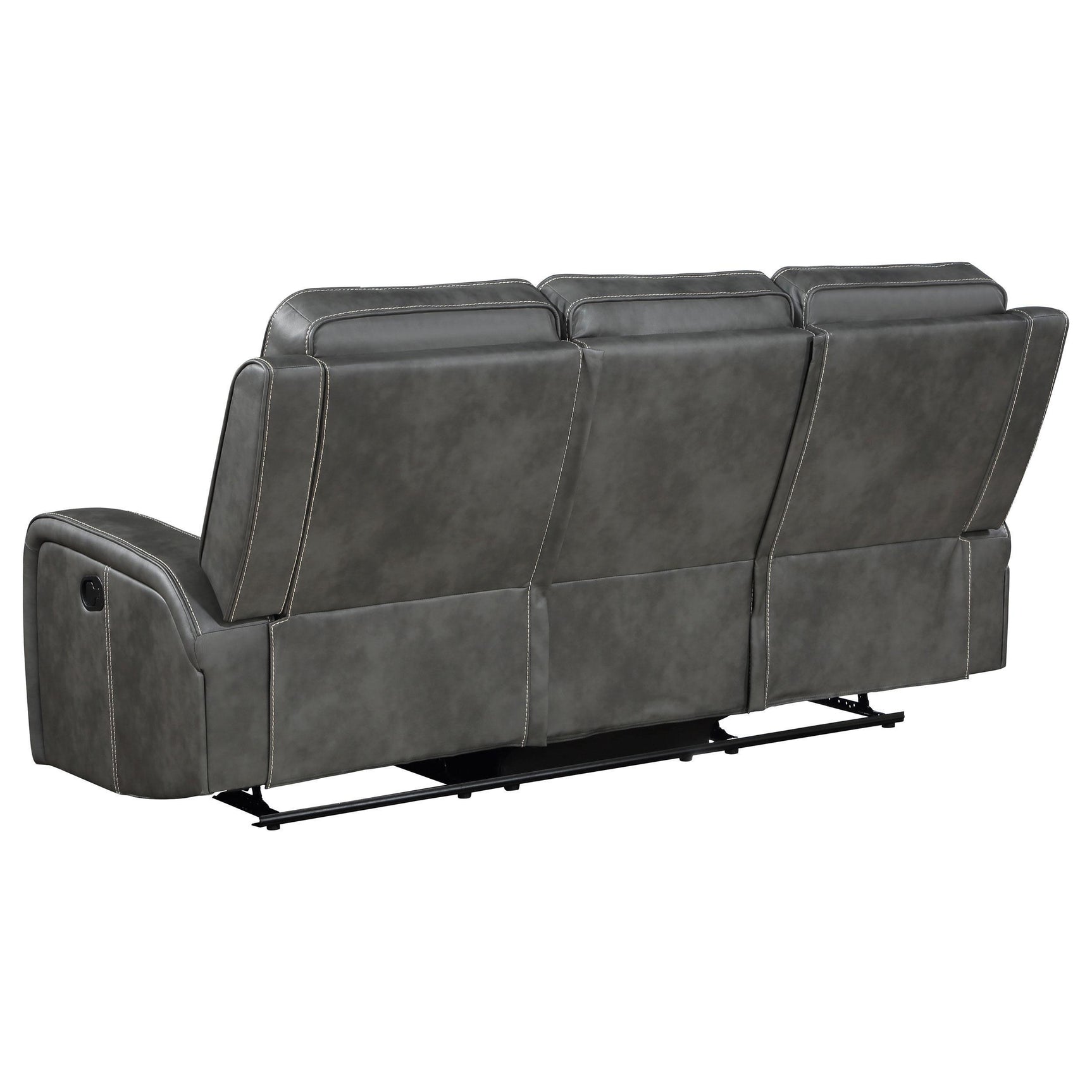 Raelynn 3-piece Upholstered Reclining Sofa Set Grey 603191-S3 - Ella Furniture