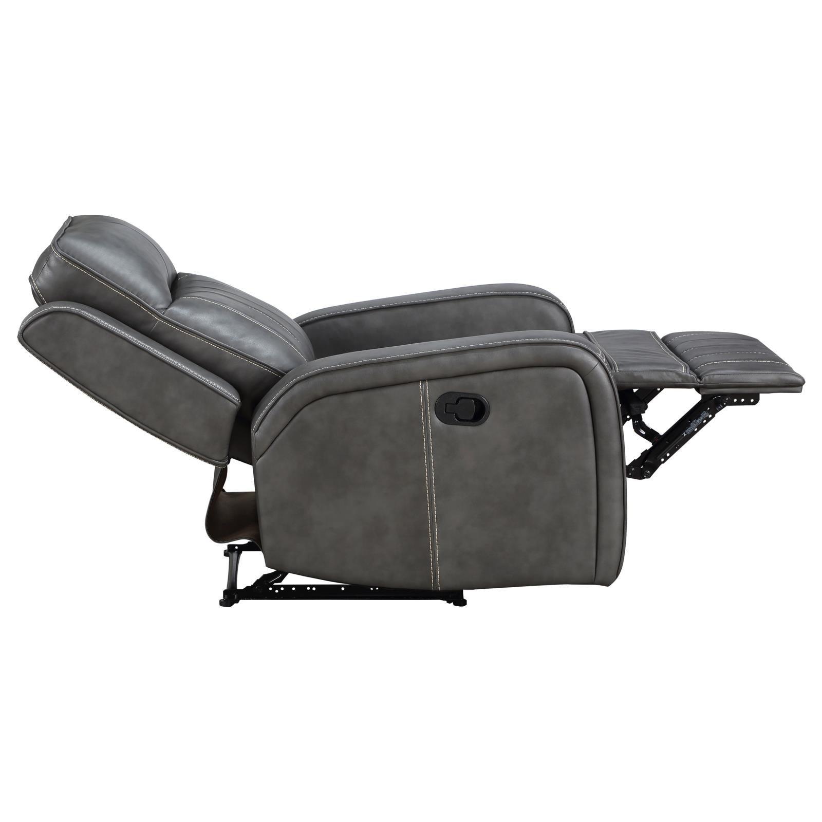 Raelynn Upholstered Recliner Chair Grey 603193 - Ella Furniture