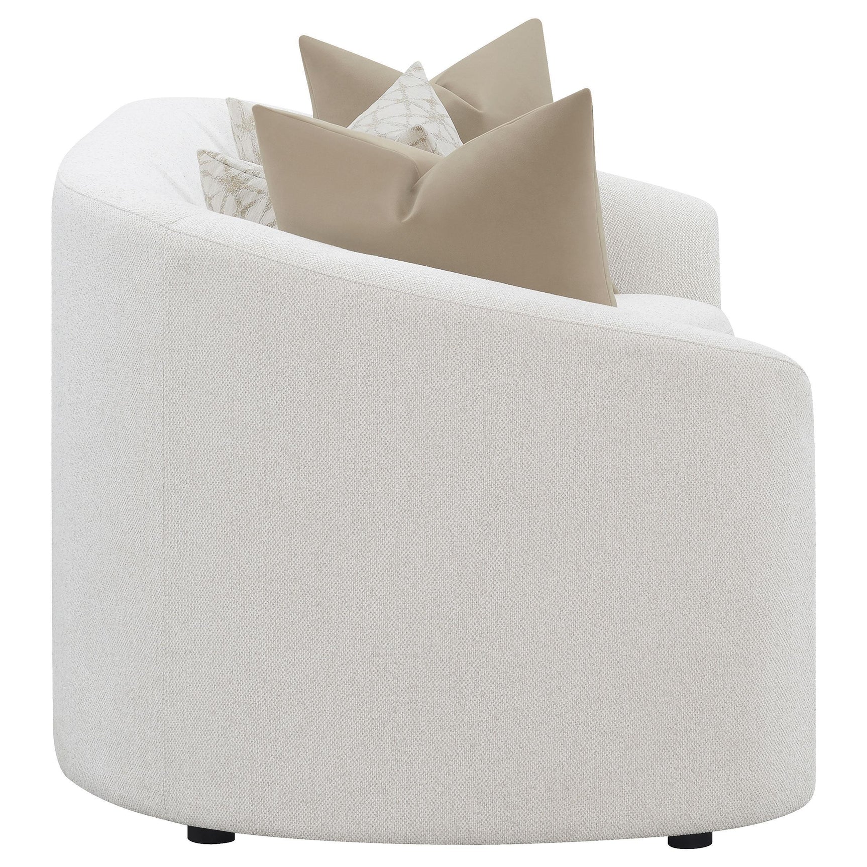 Rainn Rainn 2-piece Boucle Upholstered Sloped Arm Sofa Set Latte 509171-S2 - Ella Furniture