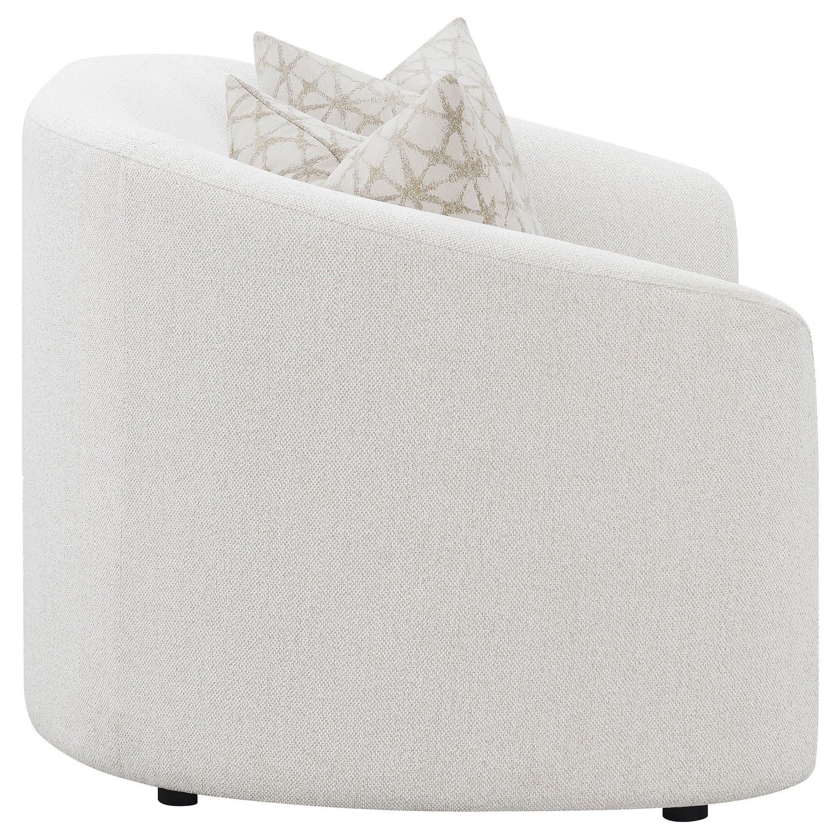 Rainn Rainn 2-piece Boucle Upholstered Sloped Arm Sofa Set Latte 509171-S2 - Ella Furniture