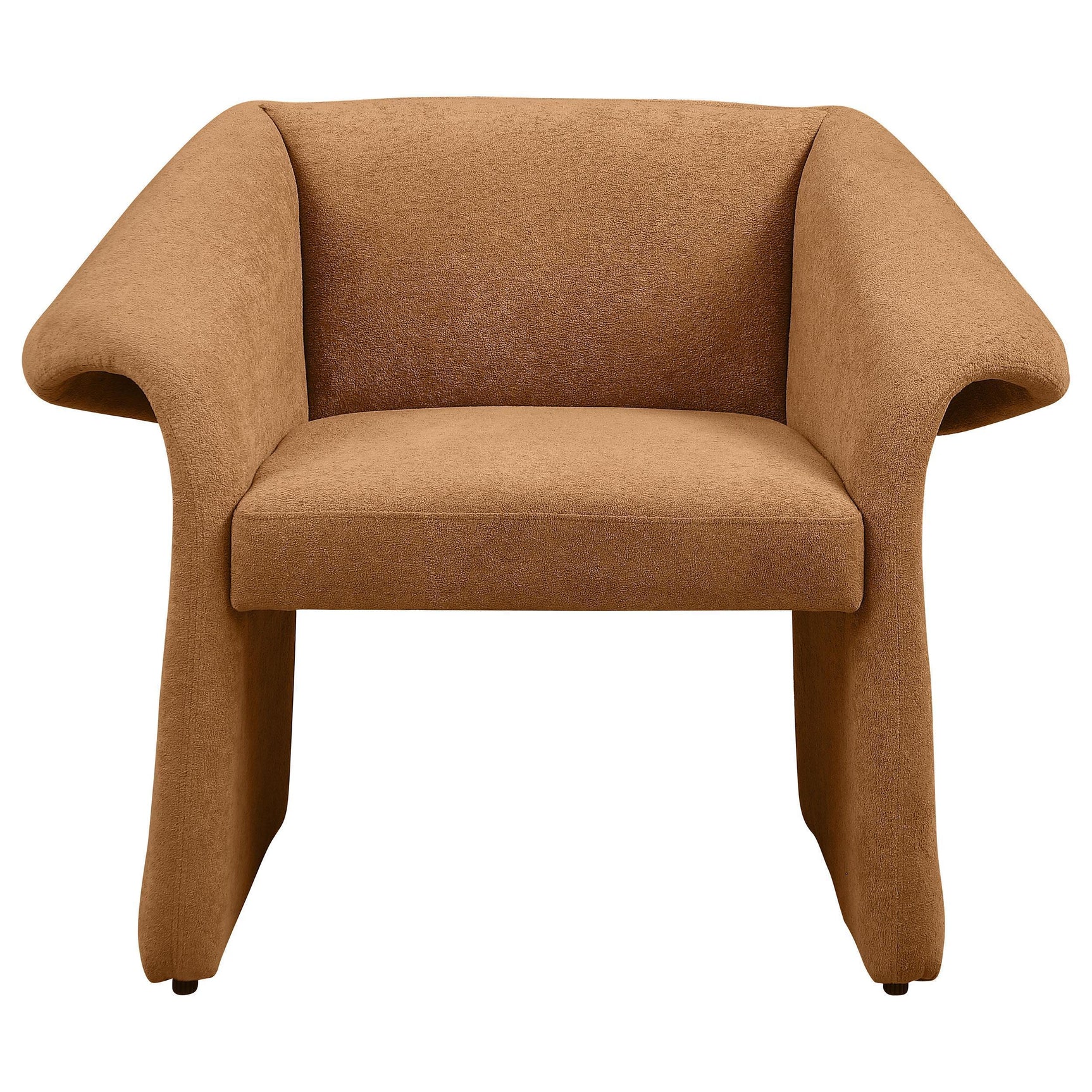 Ramsey Upholstered Sloped Arm Accent Chair Honey 907523 - Ella Furniture
