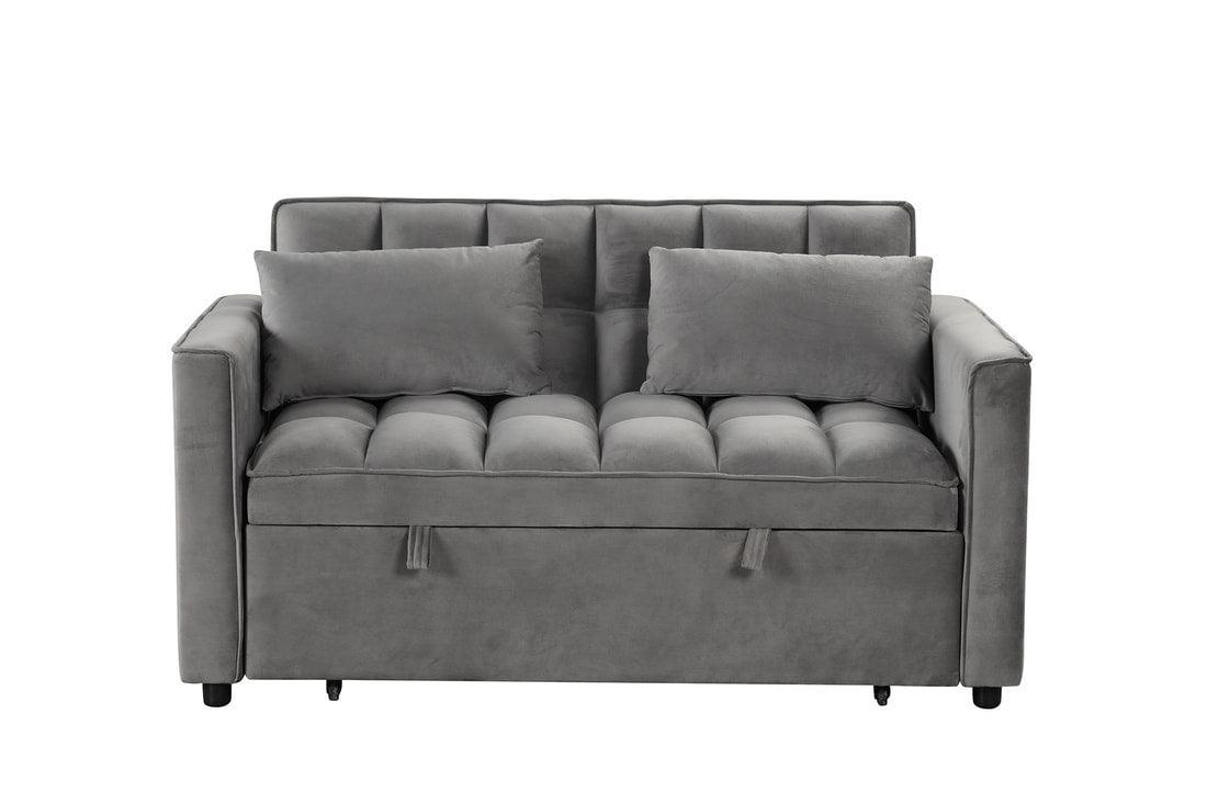 Relax Gray Sleeper Sofa - Ella Furniture