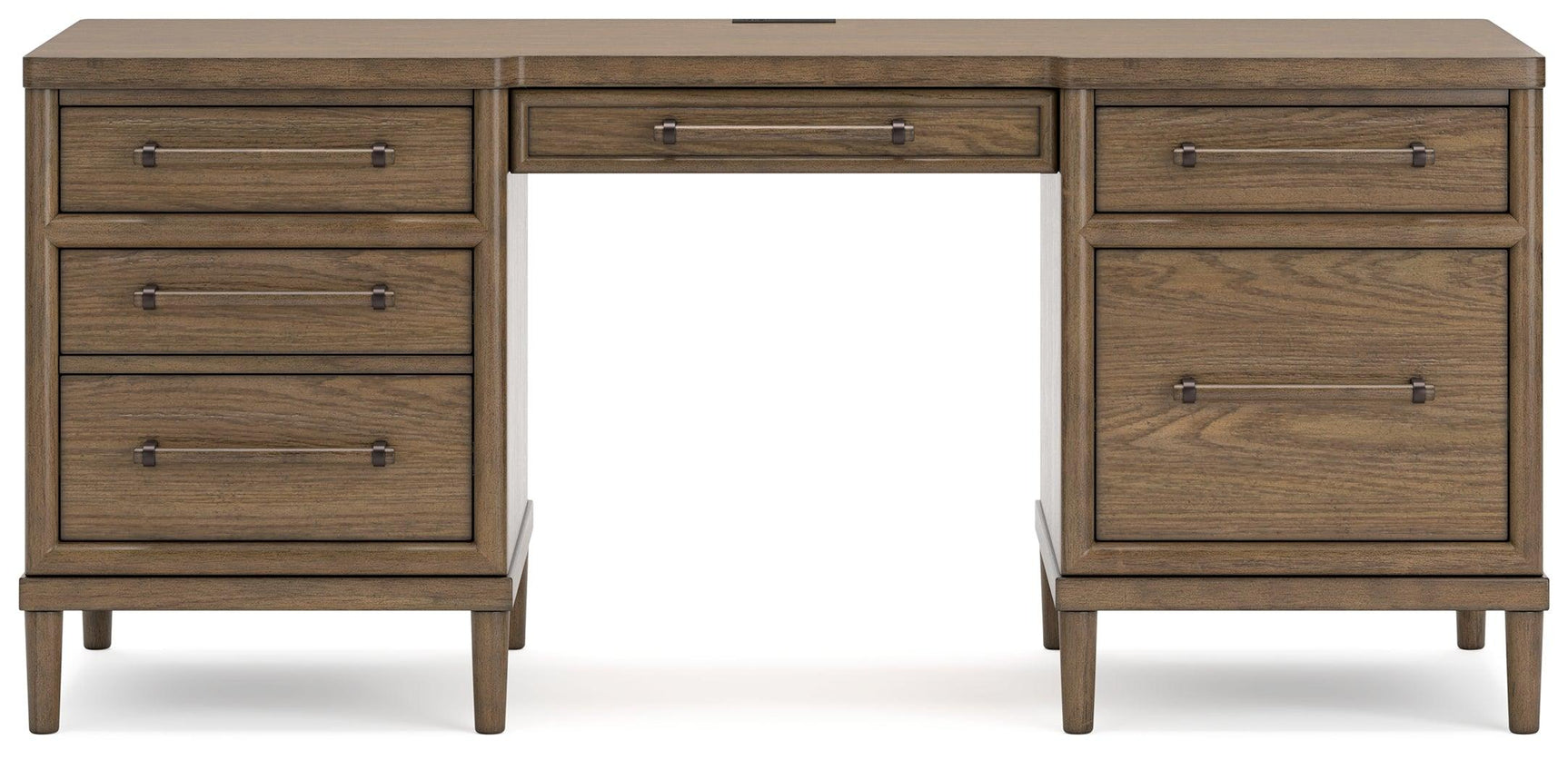 Roanhowe Brown 68" Home Office Desk - Ella Furniture