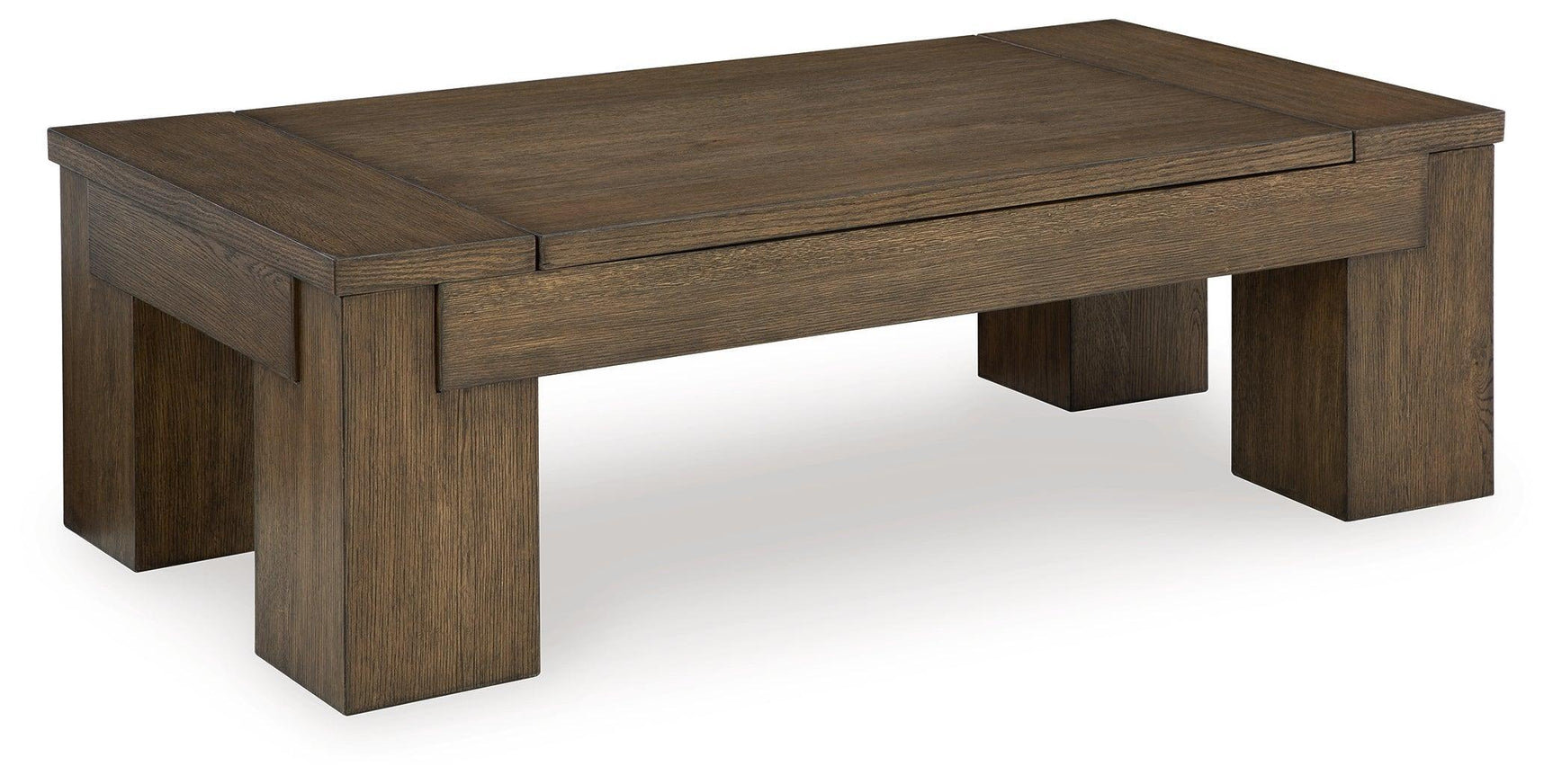 Rosswain Warm Brown Coffee Table with 2 End Tables - Ella Furniture