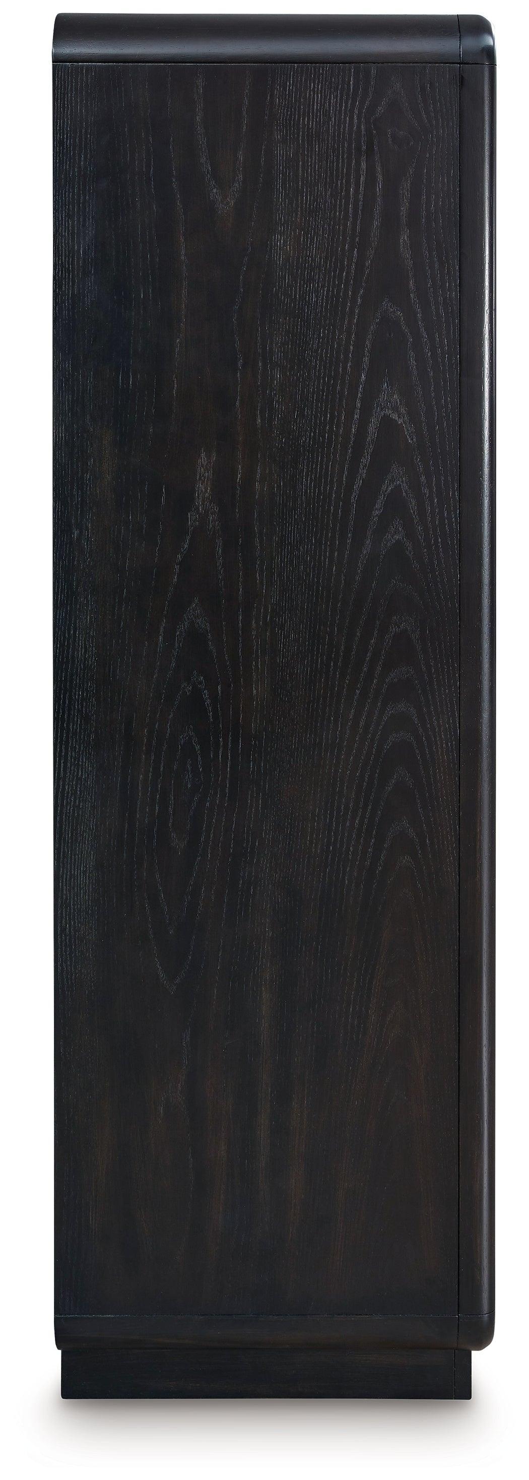 Rowanbeck Black Chest of Drawers - Ella Furniture
