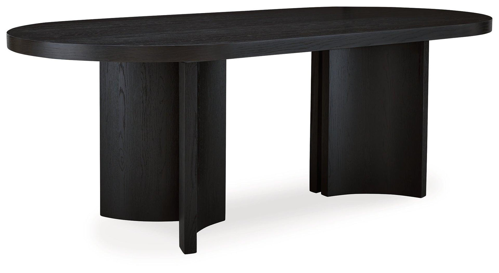 Rowanbeck Black Dining Table - Ella Furniture