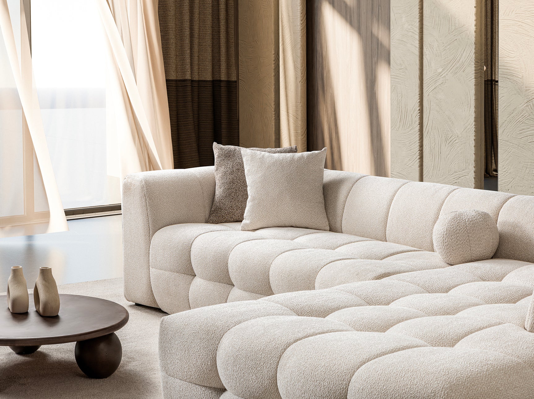 Teddy Ivory Sectional