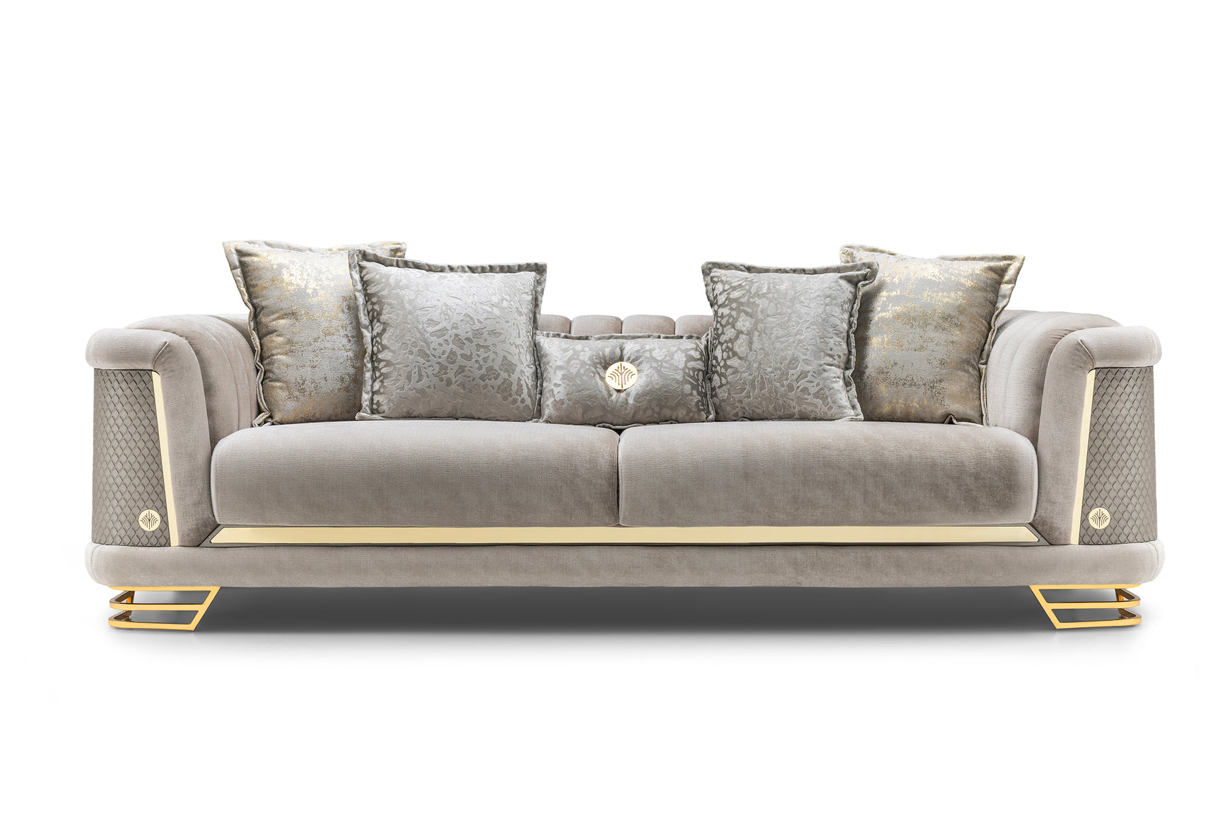 Romance Light Gray Living Room Set