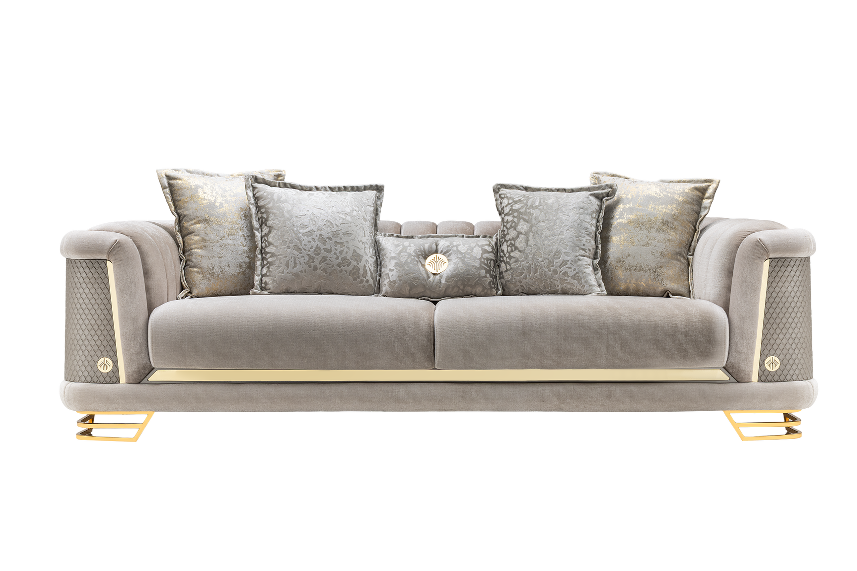 Romance Light Gray Living Room Set