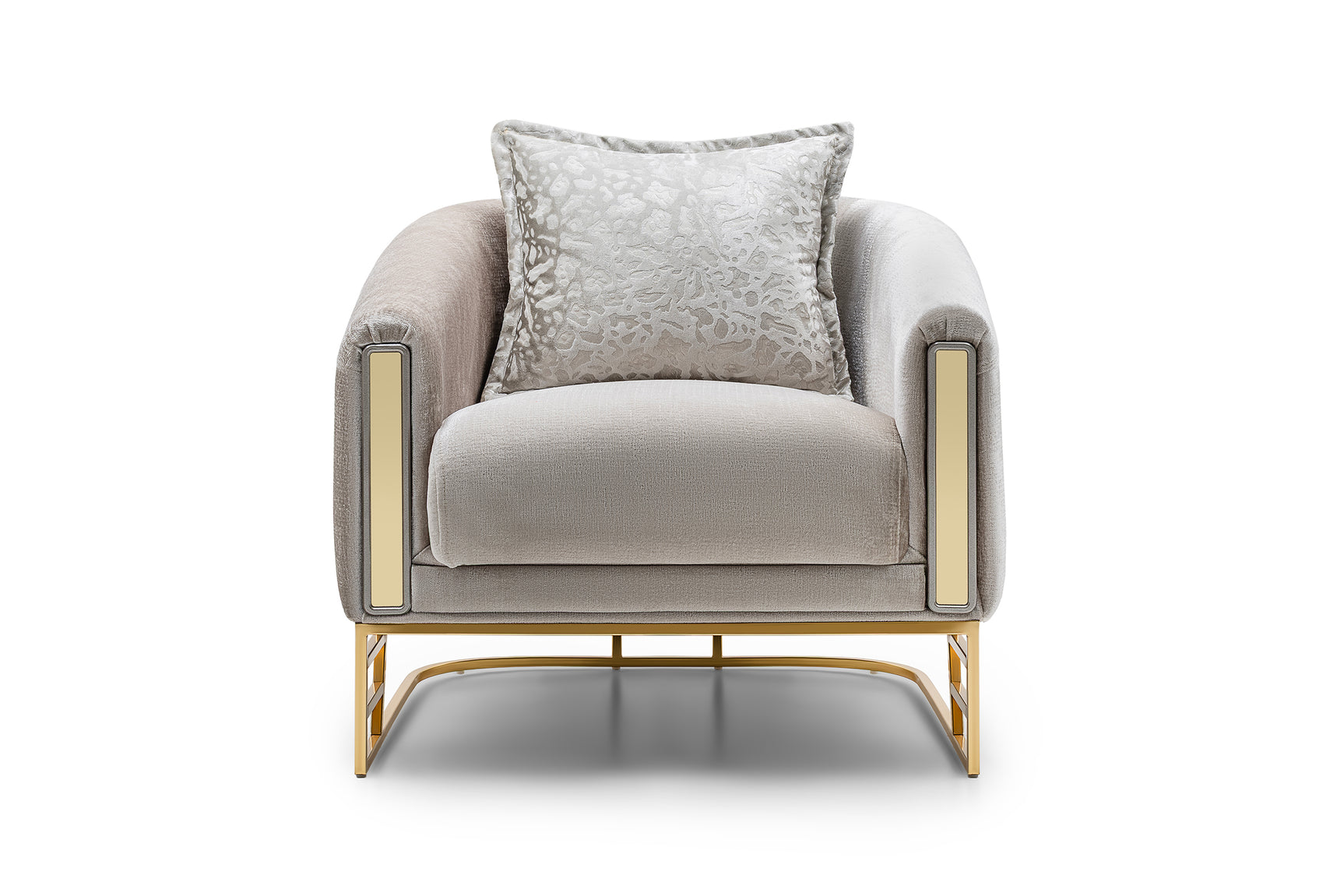 Romance Light Gray Living Room Set