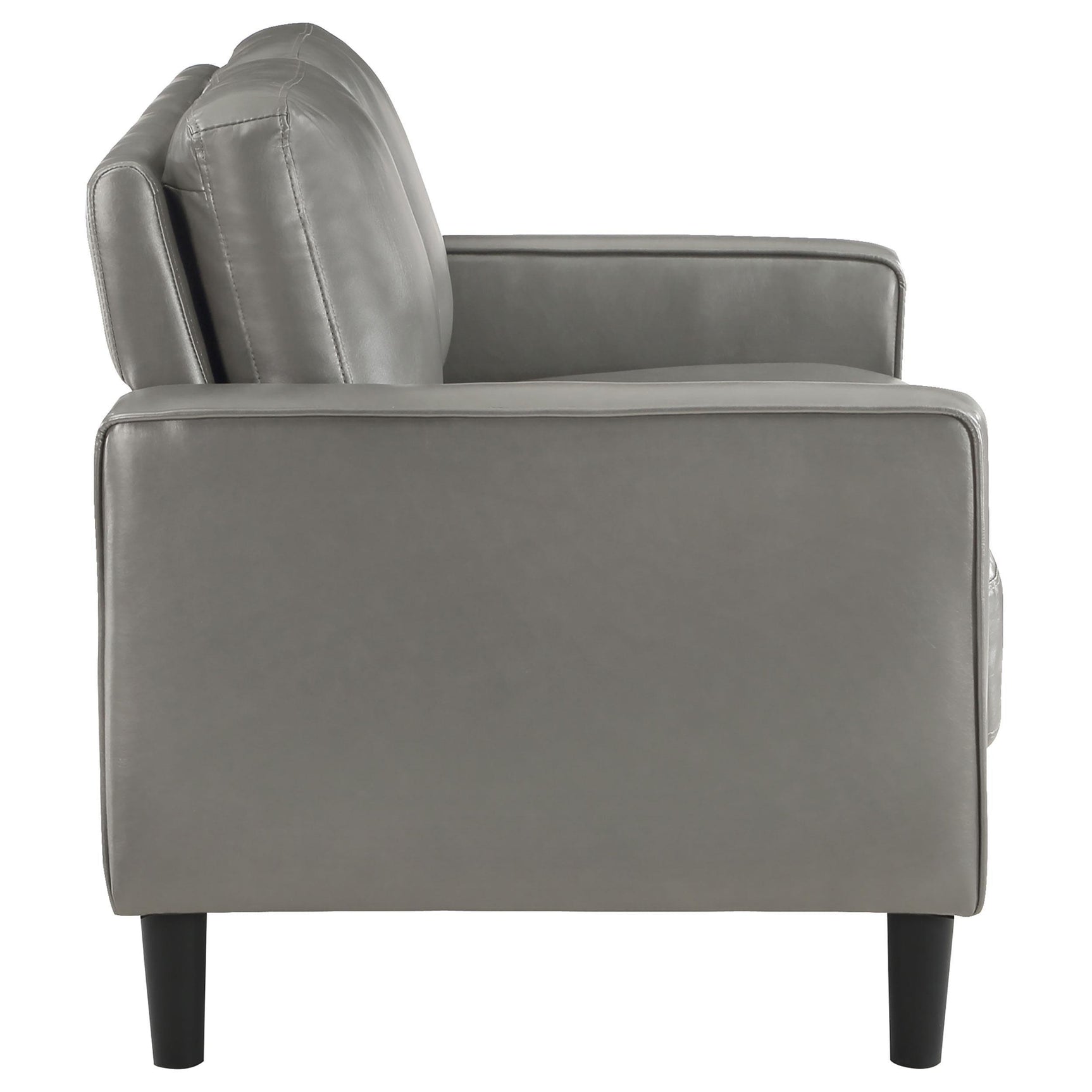 Ruth 2-piece Upholstered Track Arm Sofa Set Grey 508365-S2 - Ella Furniture