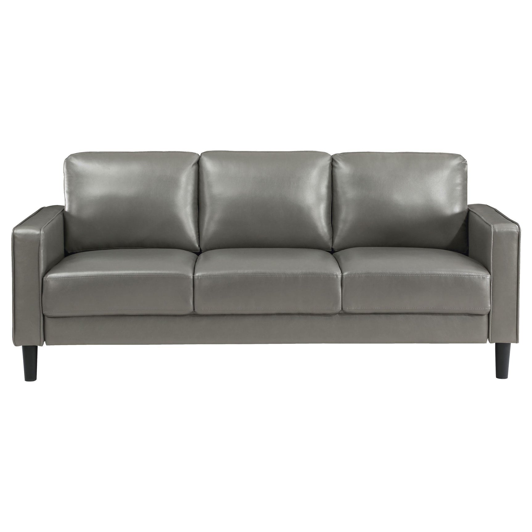 Ruth 2-piece Upholstered Track Arm Sofa Set Grey 508365-S2 - Ella Furniture