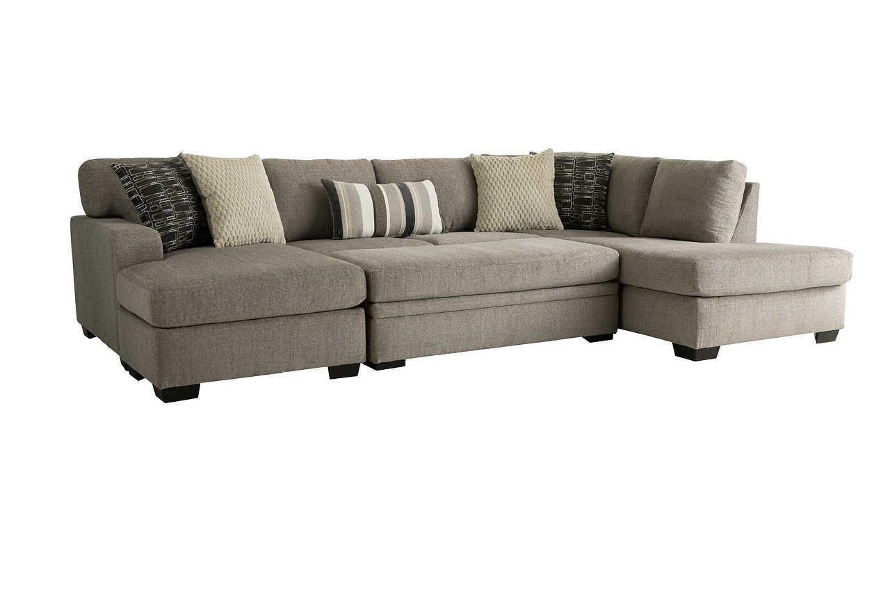 S1674 Bri Pewter Storage Ottoman - Ella Furniture