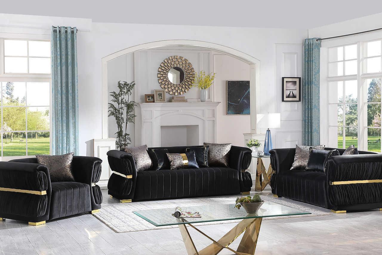 S2003 Anna (Black) (Chair) - Ella Furniture