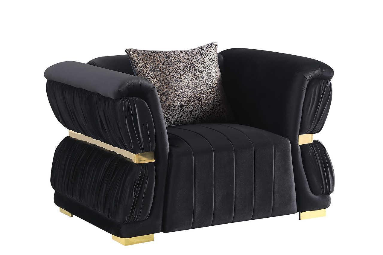 S2003 Anna (Black) (Chair) - Ella Furniture