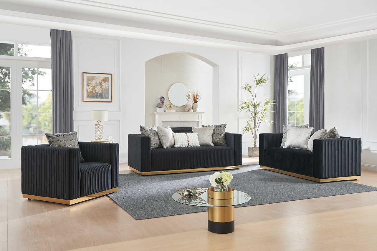 S3168 Alisha (Black) (Chair) - Ella Furniture