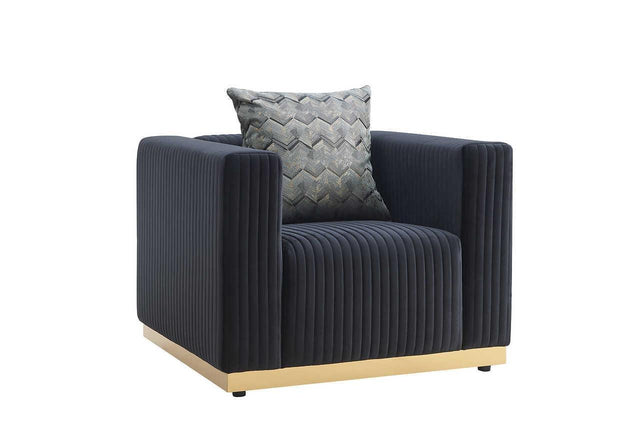 S3168 Alisha (Black) (Chair) - Ella Furniture