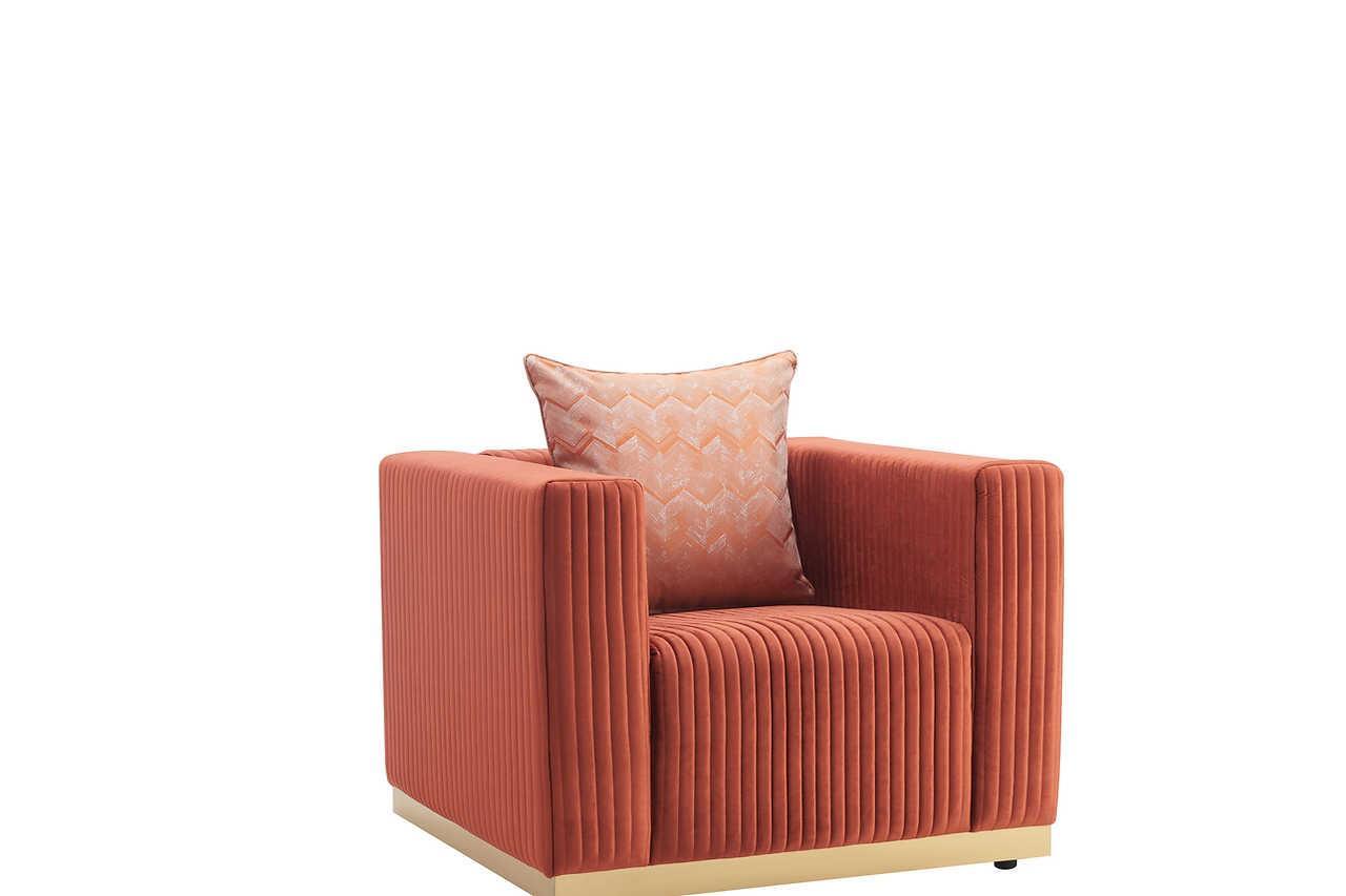 S3168 Alisha (Rust) (Chair) - Ella Furniture