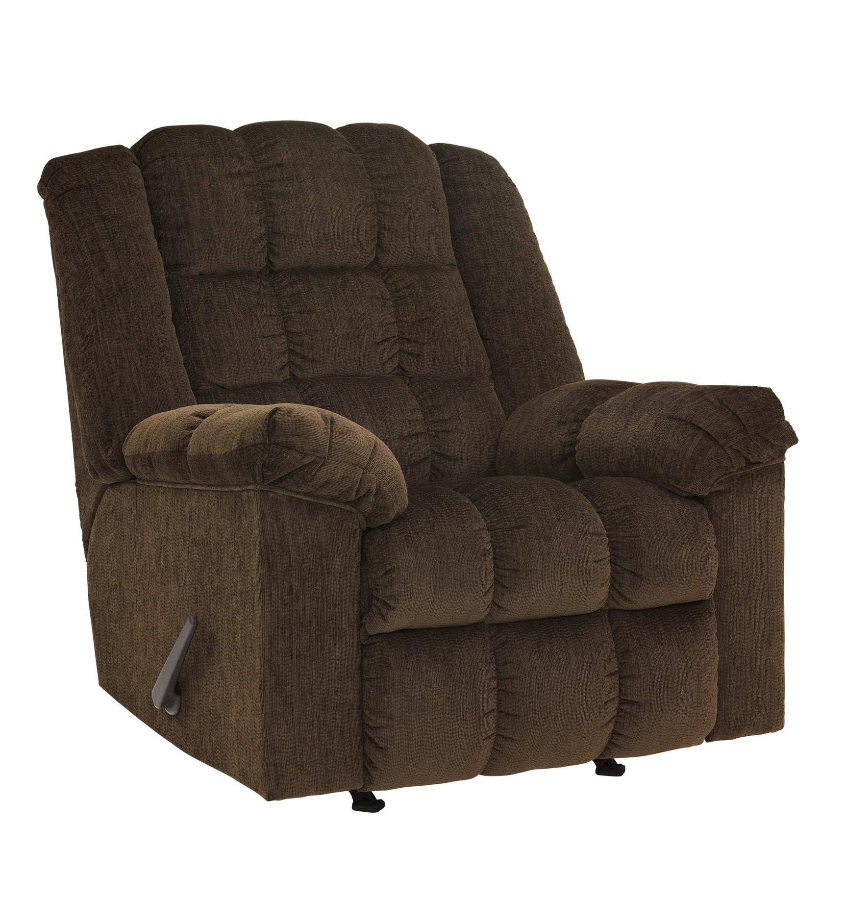 Rocker Cocoa Modern Contemporary Solid Wood Metal Fabric Polyester Recliner - Ella Furniture