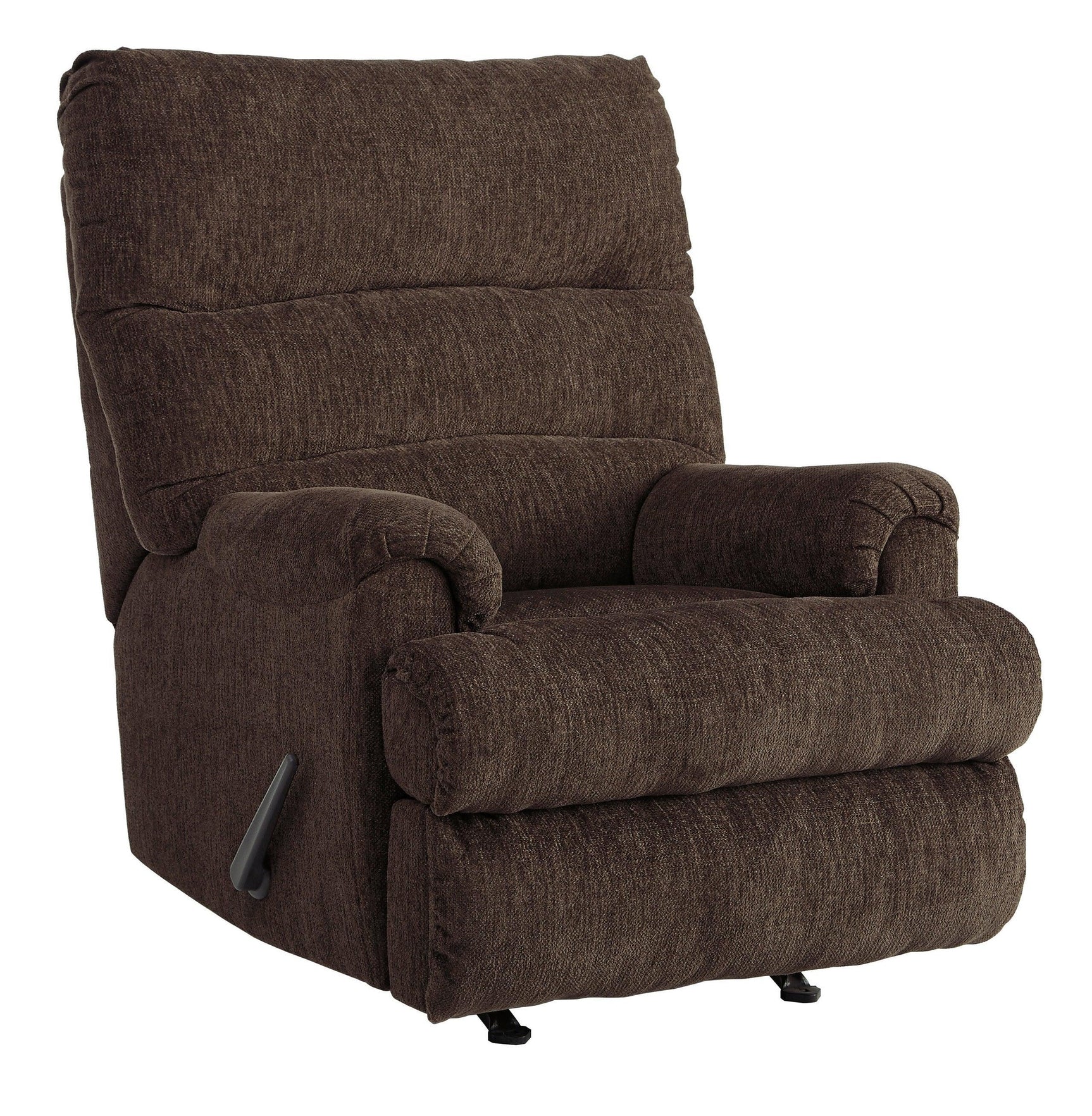 Rocker Earth Modern Contemporary Solid Wood Metal Fabric Polyester Recliner - Ella Furniture