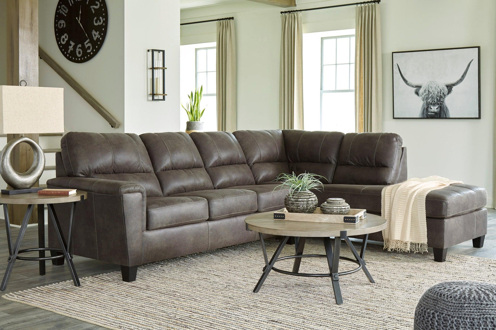 Ashley 940-02 - Sectional Raf Chaise - Ella Furniture