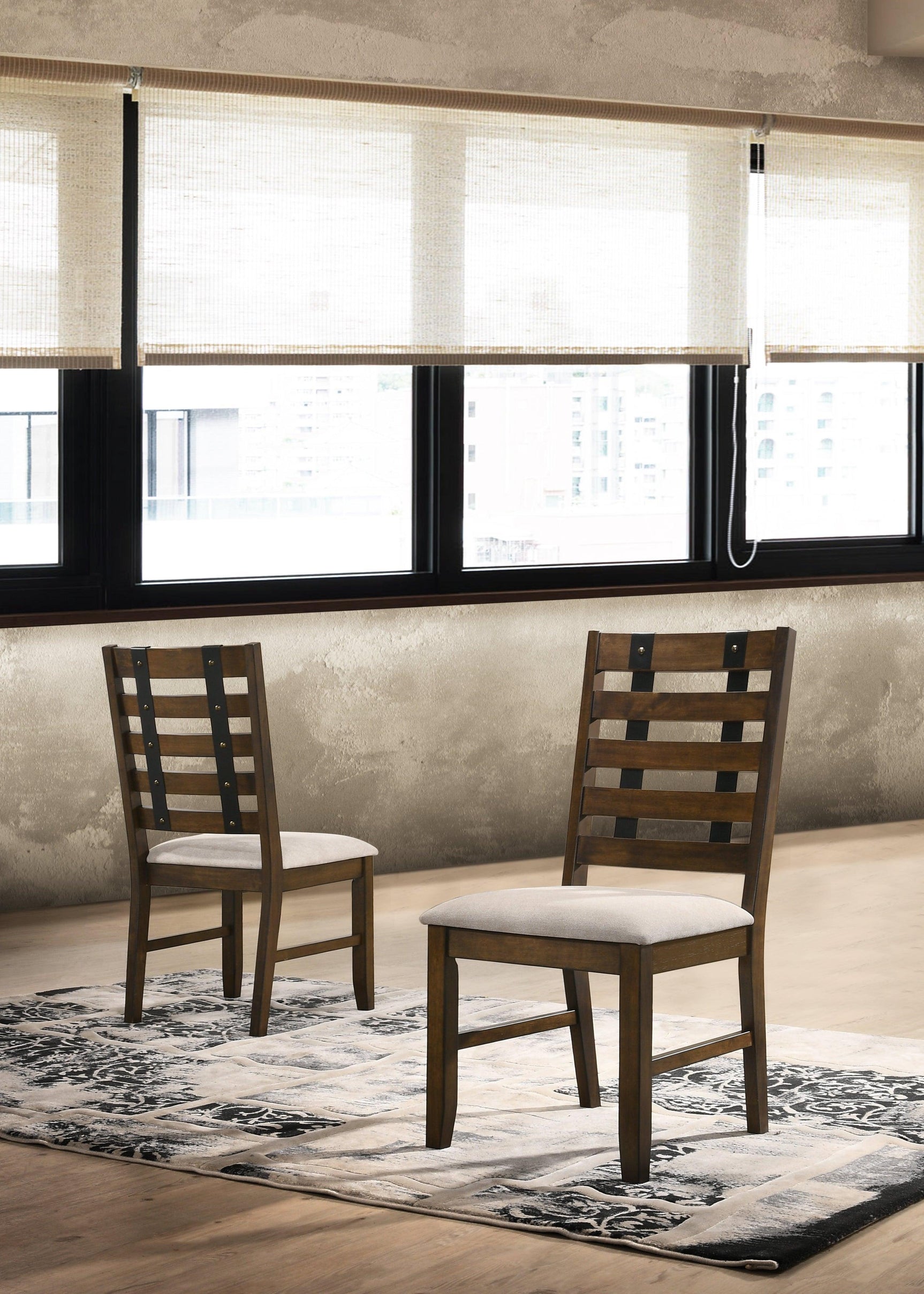 Chicago Dining Table + 6 Chair Set - Ella Furniture