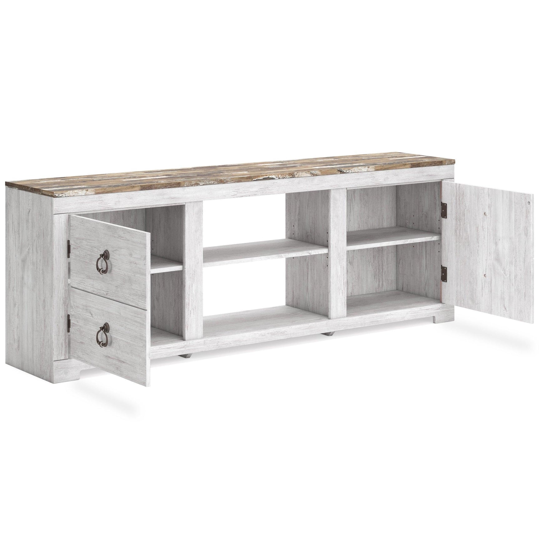 W267-168 TV Stand 72"L or TV Stand w Fireplace
