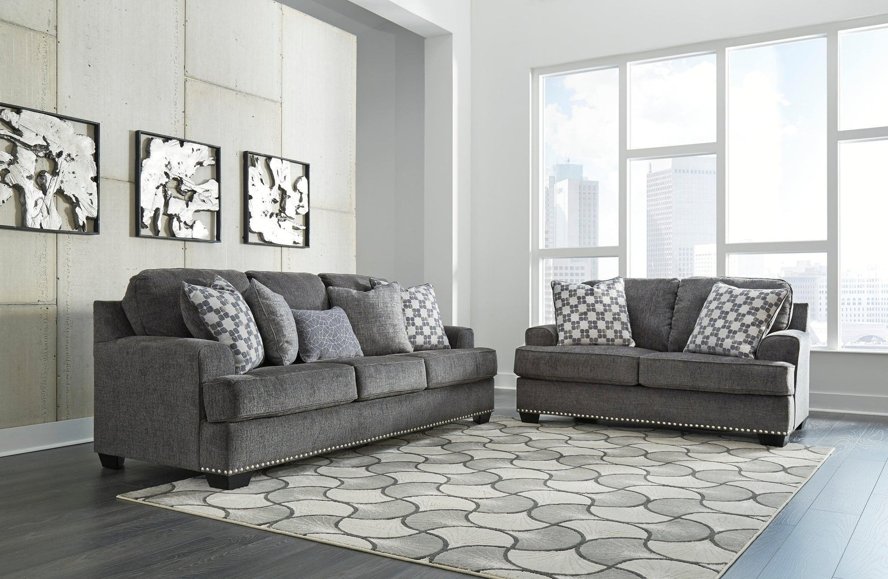 Ashley 959-04 Sofa & Loveseat Set - Ella Furniture