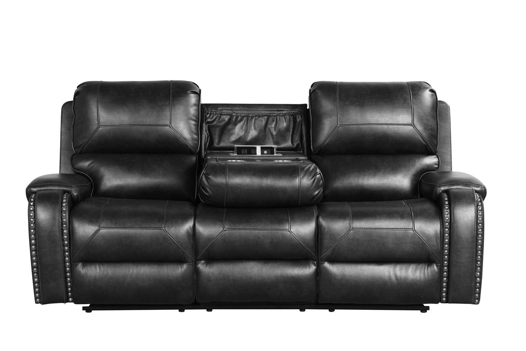 Titan2004-black Oversized 3Pc Reclining Set - Ella Furniture