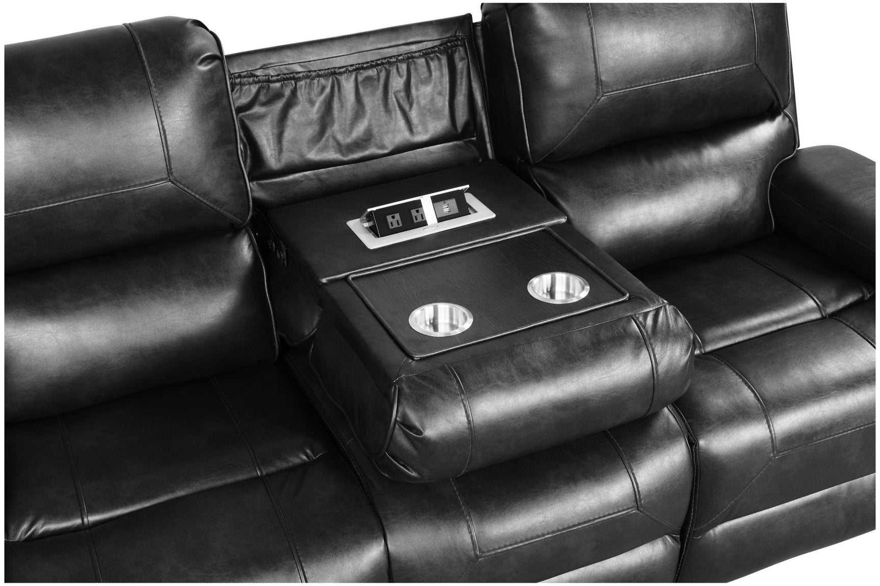 Titan2004-black Oversized 3Pc Reclining Set - Ella Furniture