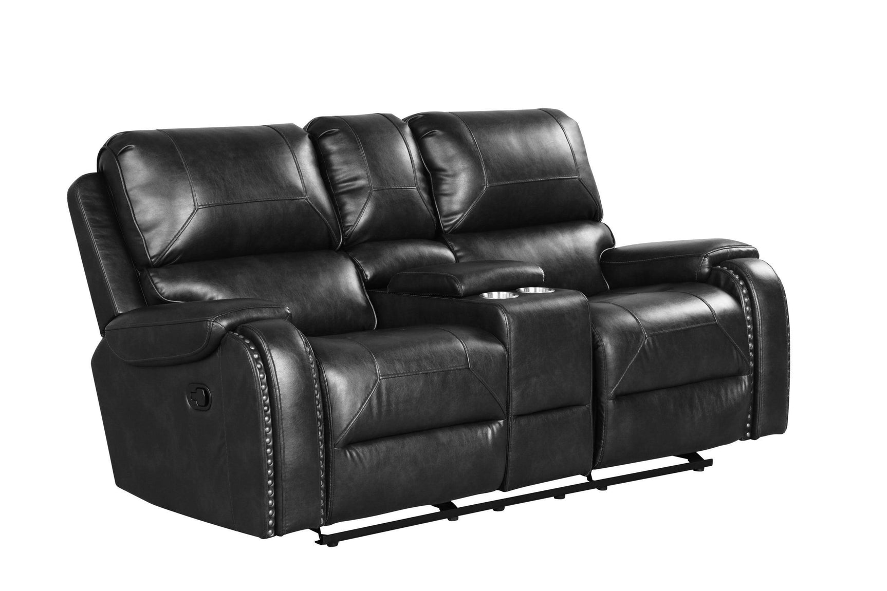 Titan2004-black Oversized 3Pc Reclining Set - Ella Furniture