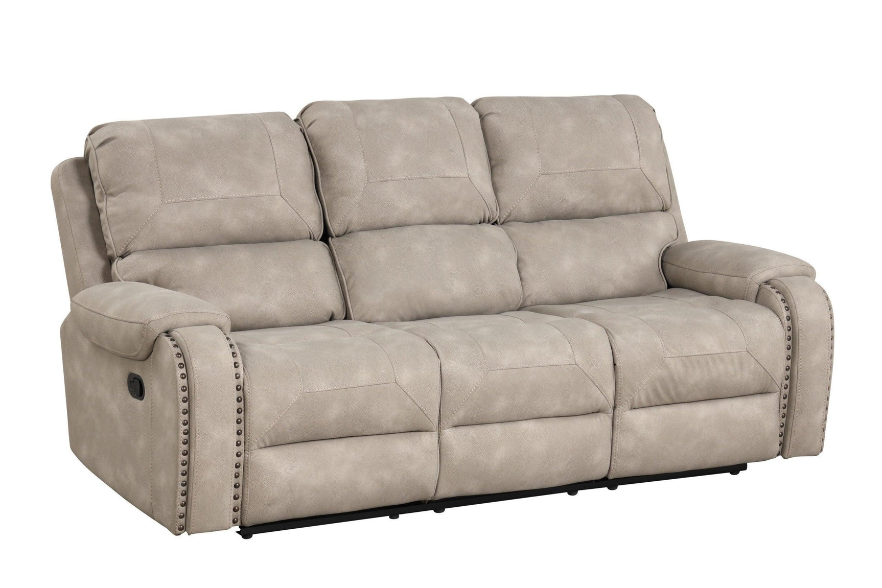 Titan1002-stone Oversized 3Pc Reclining Set - Ella Furniture