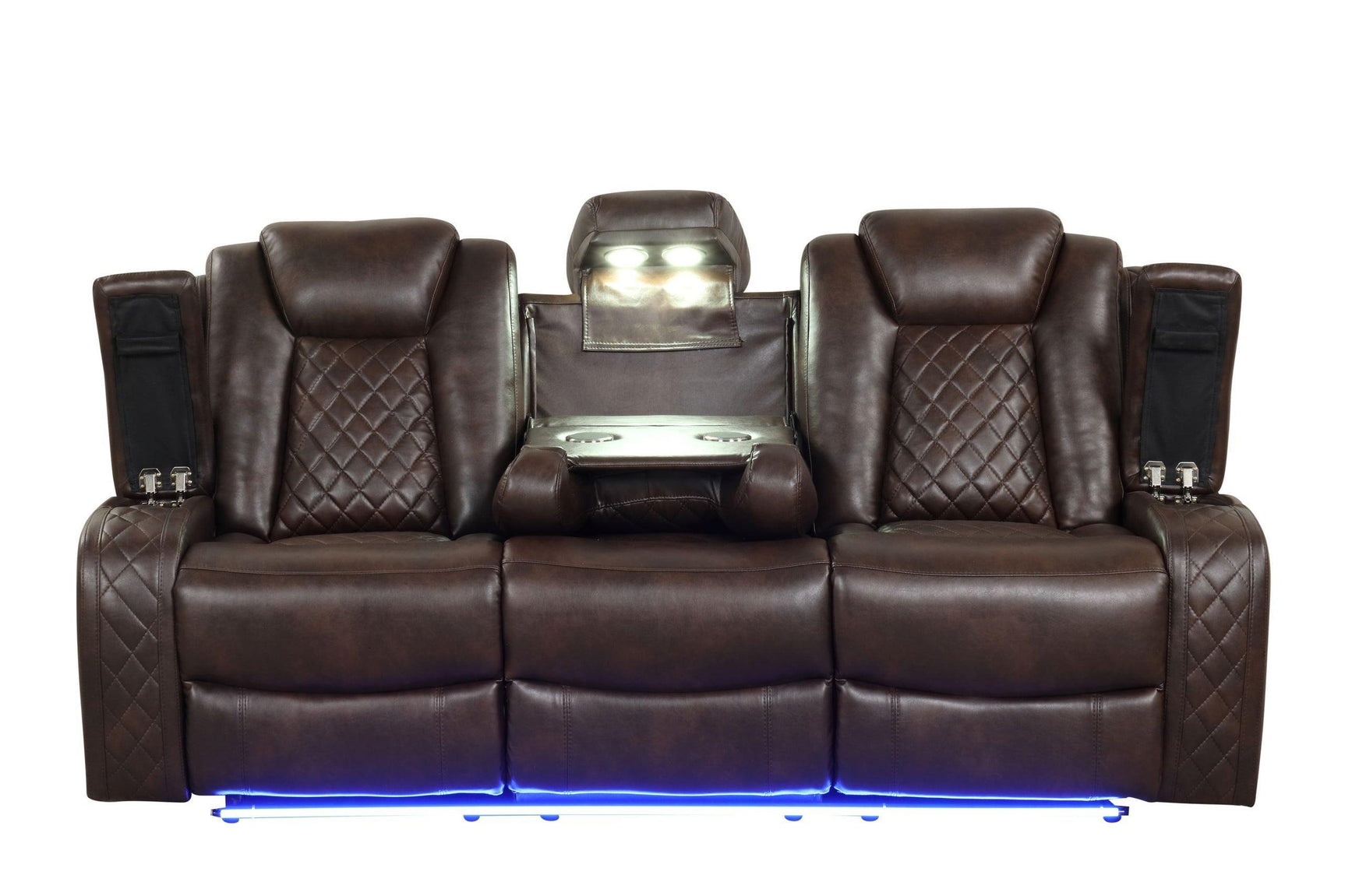 Luz Brown - 3Pc Reclining Set - Ella Furniture