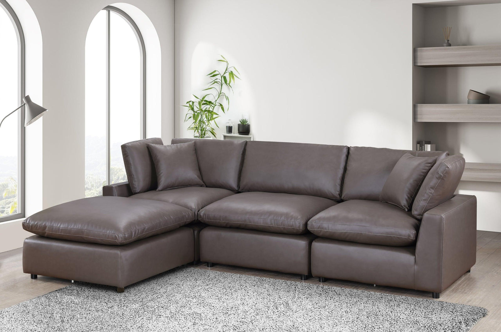 Sky Bronze Modular Sectional - Ella Furniture