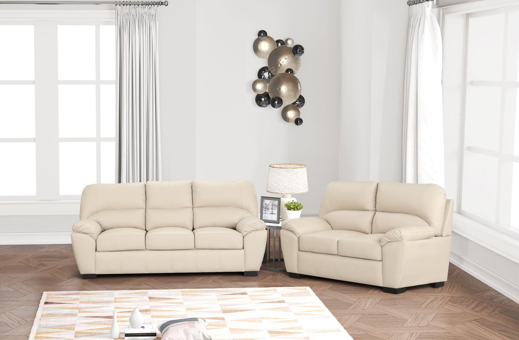 Tiffany Taupe 2Pc Or 3Pc Set - Ella Furniture