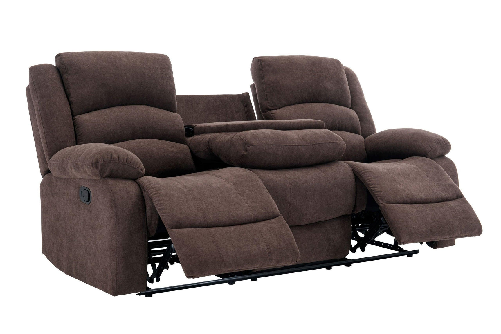 Dynamo2-chocolate 3Pc Reclining Set - Ella Furniture